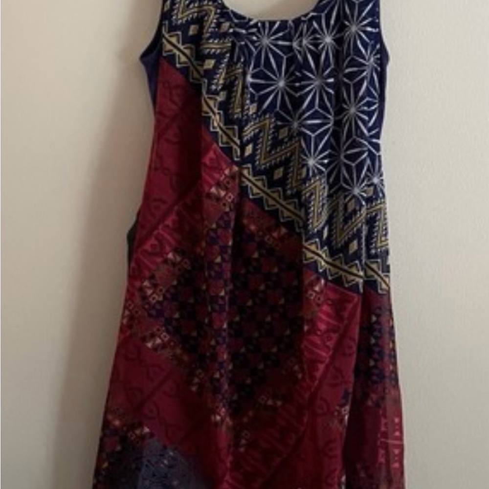 Desigual Mixed Pattern Dress - Picture 11 of 11